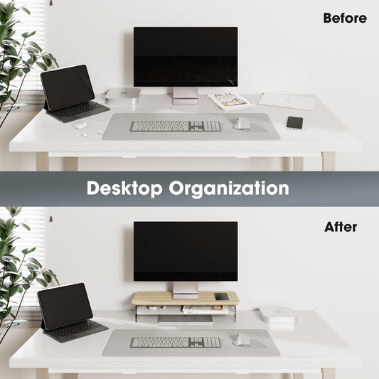 Acrylic Monitor Stand Riser, 23.6 Inches Acrylic Clear Monitor Stand