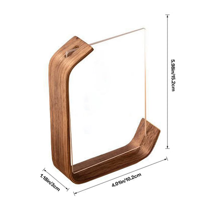 Acrylic Wooden Phot Desktop Display Pictures Holder Acrylic Frame for Wedding Party Pictur