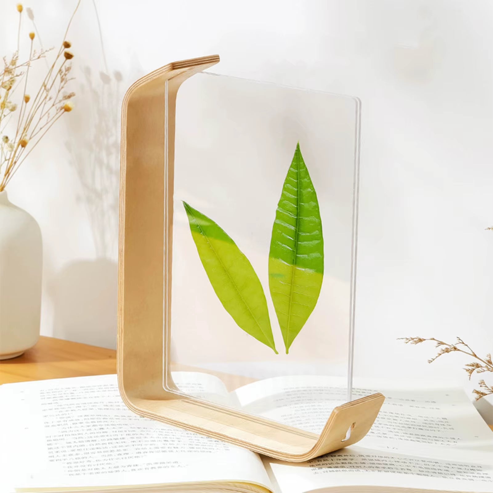 Acrylic Wooden Phot Desktop Display Pictures Holder Acrylic Frame for Wedding Party Pictur